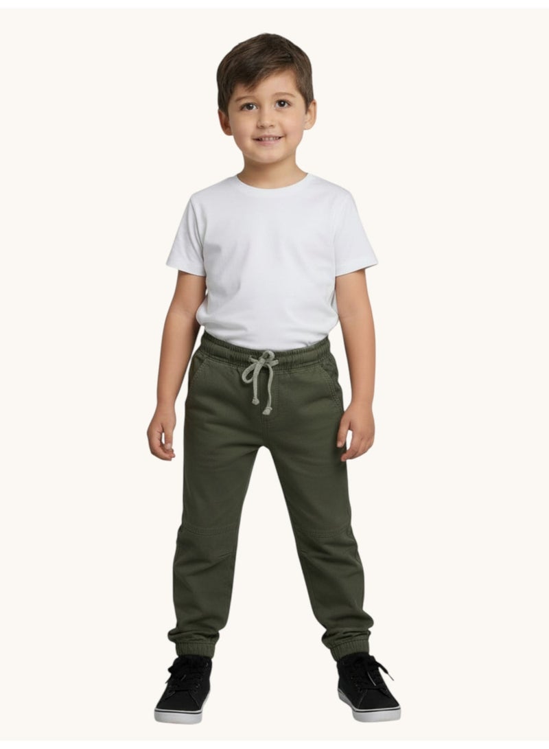 فكتور اند جين بنطلون رياضي للأولاد باللون الزيتوني - Image 3